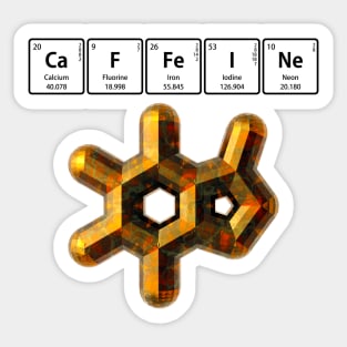 CaFFeINe with 3D Molecule Sticker